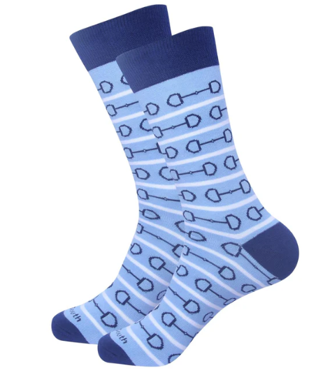 Socks-Blue Horse Bit
