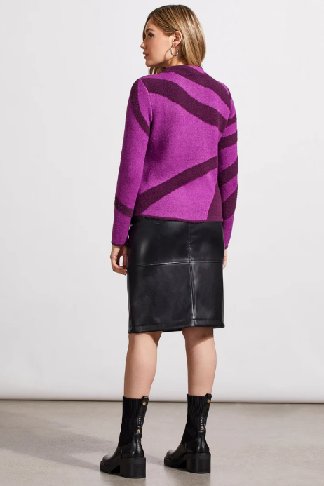 Tribal Bright Violet Sweater