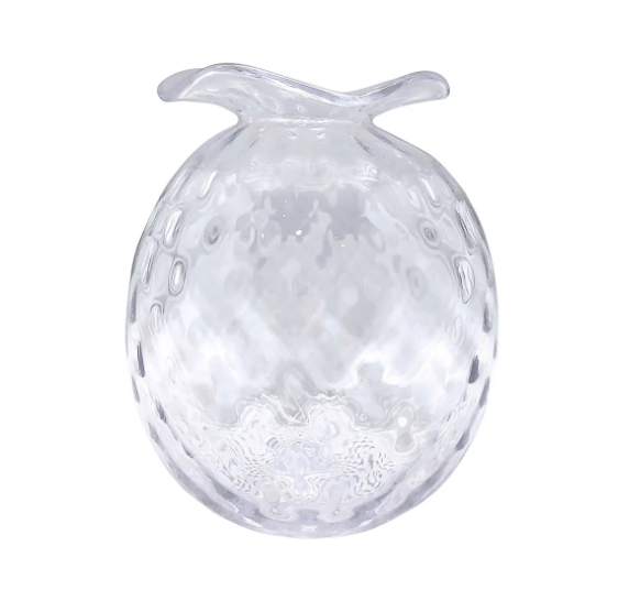 Lg Clear Pineapple Bud Vase