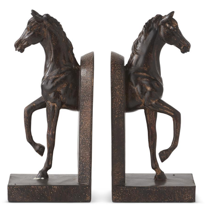 Bronze Horse Bookends