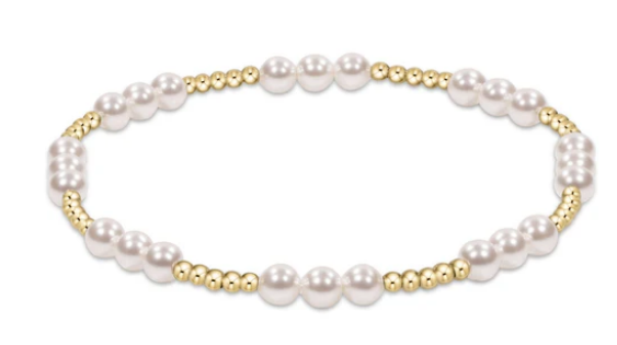 Enewton Classic Joy Pattern 4mm Bead Bracelet - Pearl