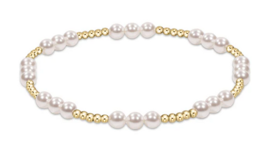 Enewton Classic Joy Pattern 4mm Bead Bracelet - Pearl