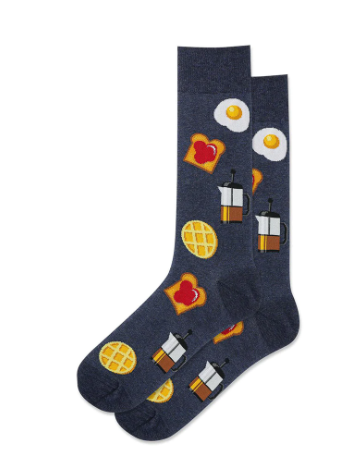 Men's Breakfast Crew Socks