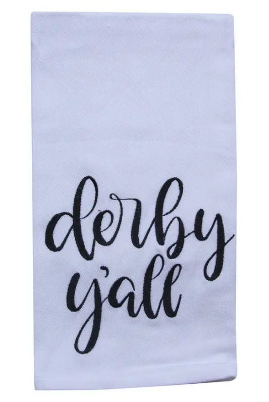 Derby Y'all Tea Towel - Kentucky Derby