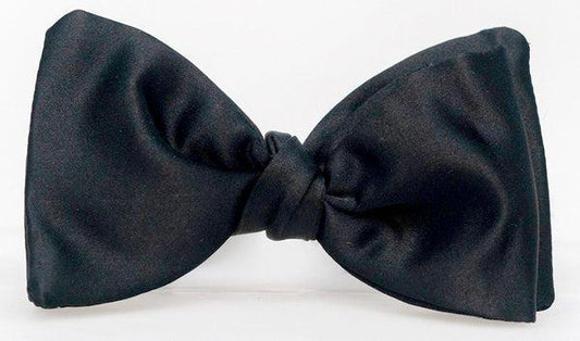Classic Solid Black Bow Tie