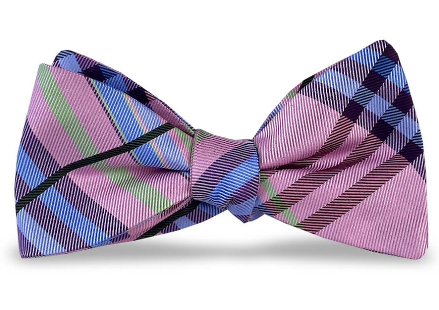 Neapolitan Plaid Bow Tie