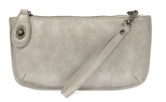 Silver Crossbody Wristlet