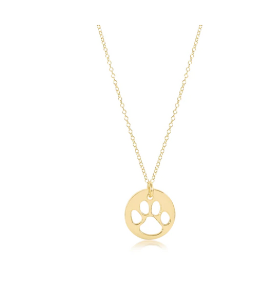16" Paw Print Necklace