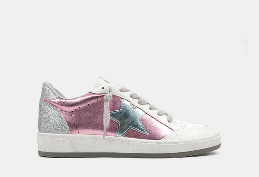 Metallic Pink Sneakers